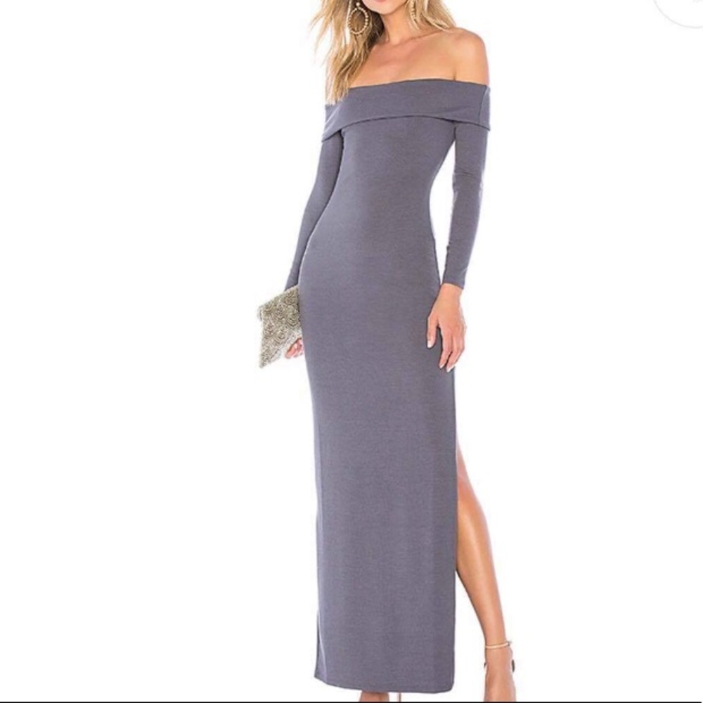 Privacy Please Off Shoulder Maxi Dress NWT